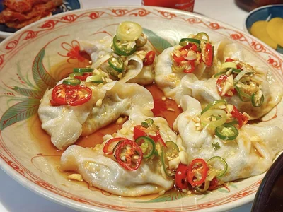 Homemade steamed dumplings